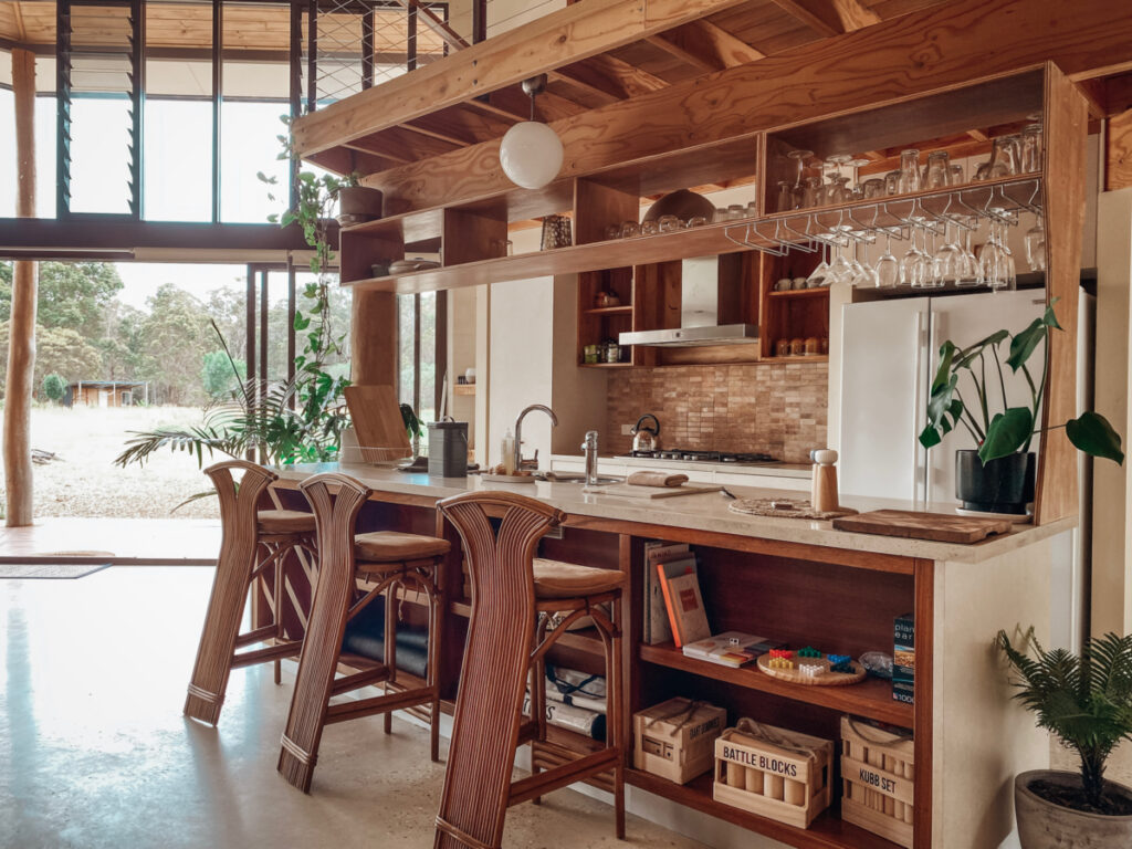 Kitchen area at Shambala