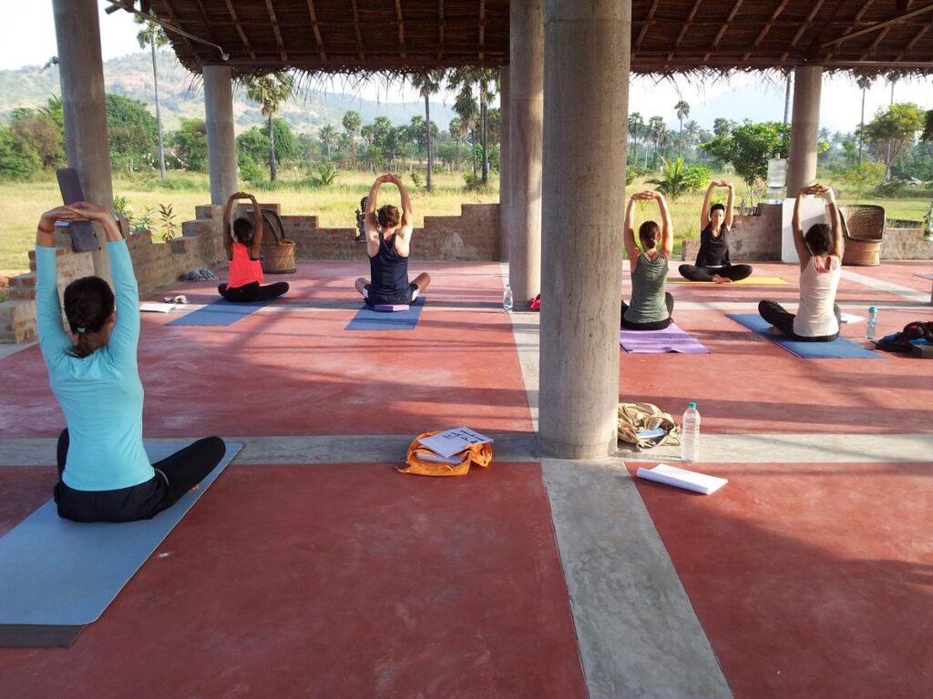 Yoga in Ramana ashram